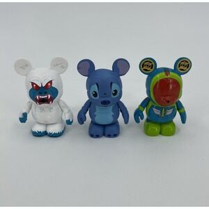 DISNEY Vinylmation 3" Park Set Lot of 3 Figures - Yeti/Stitch/Buzz lightyear